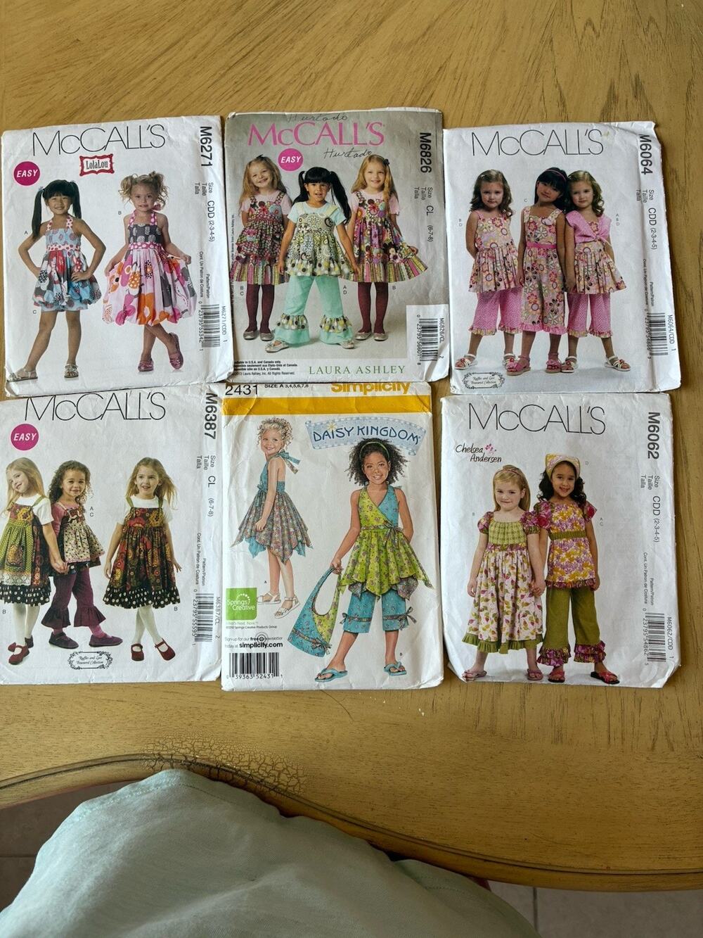 6 Girls' Bolero Dress Jumpsuit Pants Capri Top Country Cottage 70s Sew Patterns